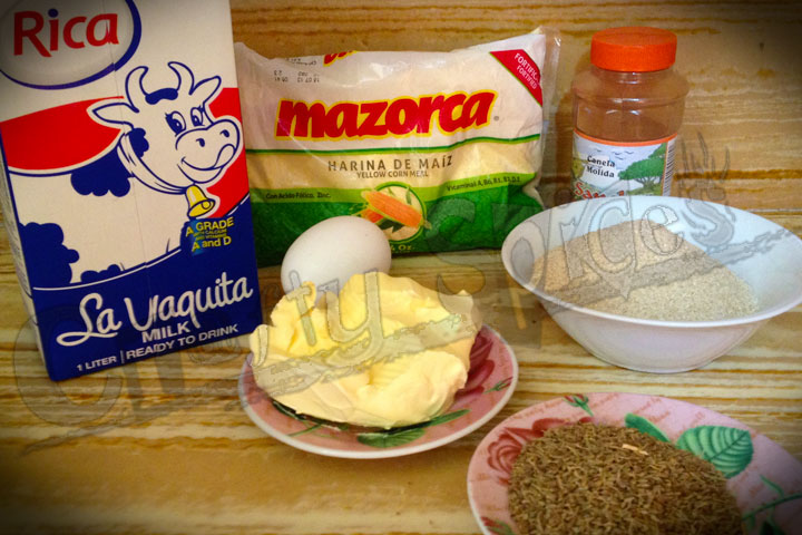 Arepitas de Maiz - Ingredients