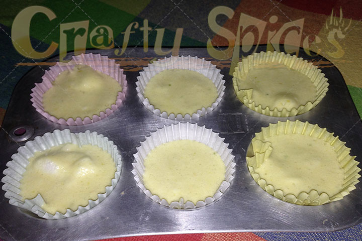 Avocado cupcakes batter 