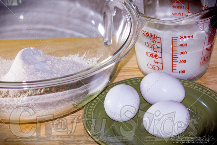 Basic Whole Wheat Crepe - Ingredients