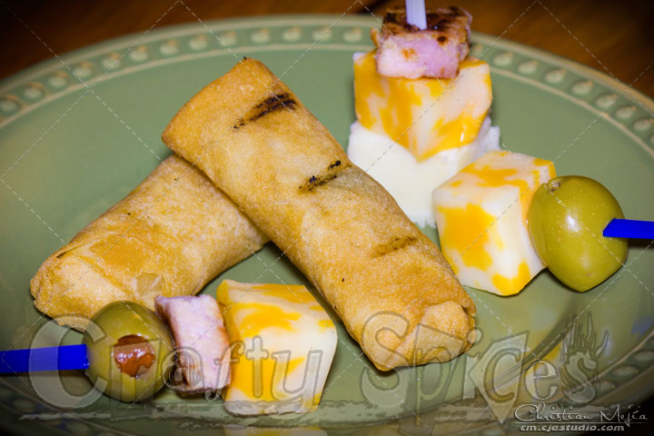 Cheese and ham fun bites as a side Cheese and ham fun bites as a side