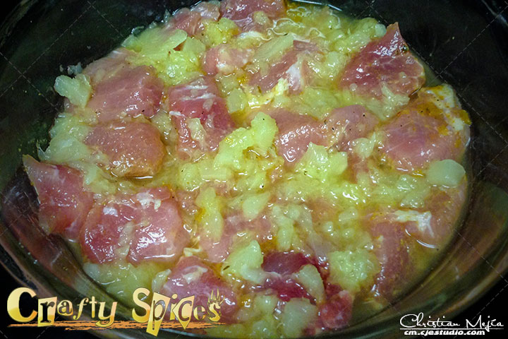 Pineapple Pork Stew in the making Pineapple Pork Stew in the making