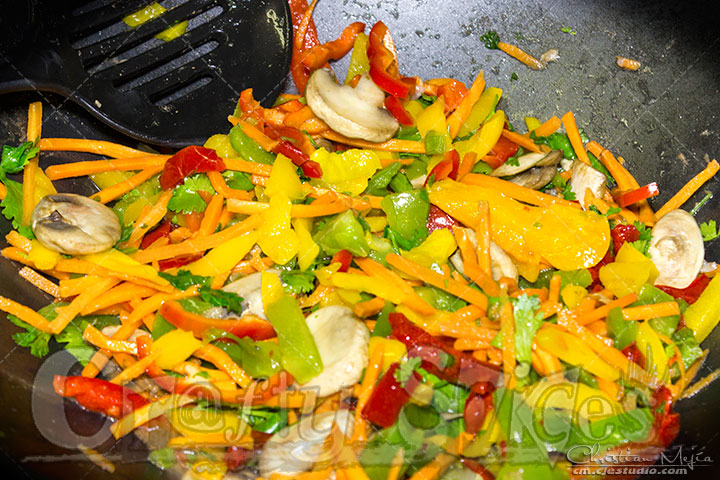 Rice Noodles Stir Fry - Ingredients