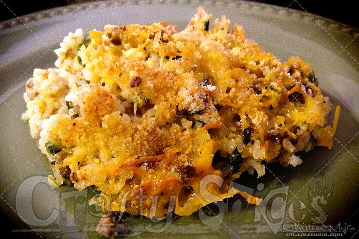 Cheesy Rice Casserole Serving Cheesy Rice Casserole Serving