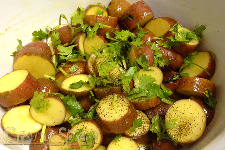 Potatoes with Shrimps