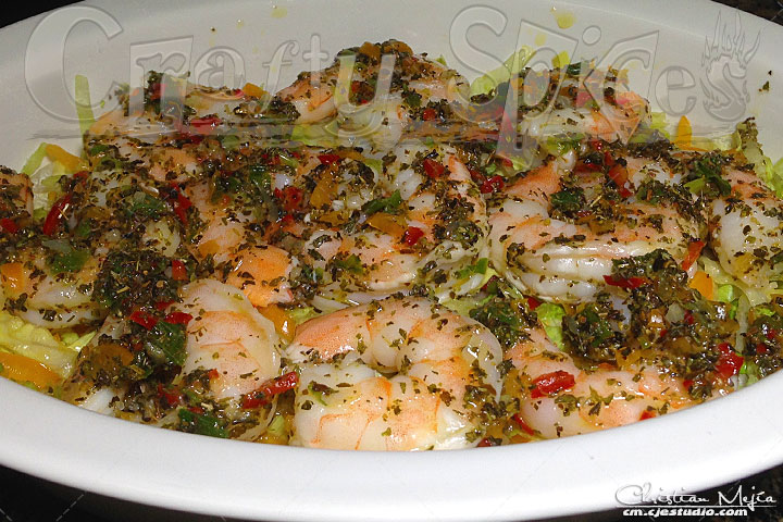 Seasoned Shrimps - Salad topper