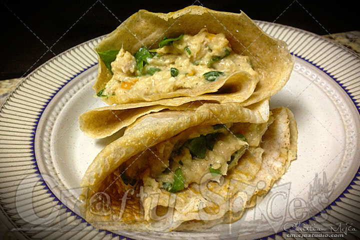 Spinach Tuna Crepe 