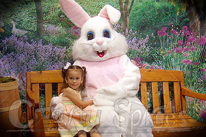 Kira with the Easter Bunny 2014 