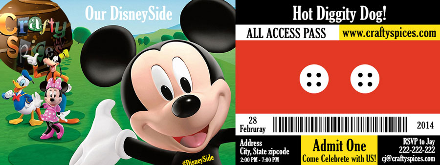 Our #DisneySide Celebration Invitation Our #DisneySide Celebration Invitation