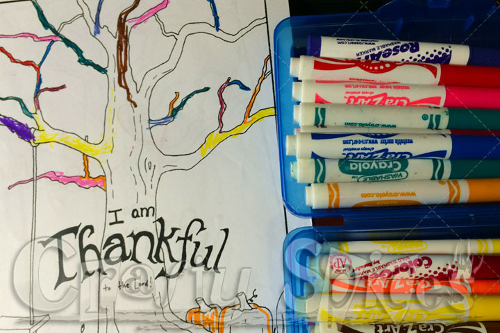 Coloring a Thankful tree