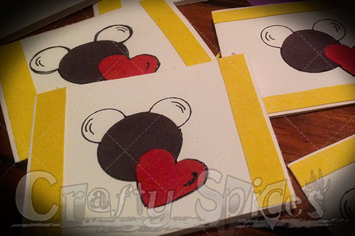 Our #DisneySide Valentine's Mickey Mouse cards Our #DisneySide Valentine's Mickey Mouse cards