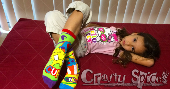 Kira with Educational Compound Word Socks