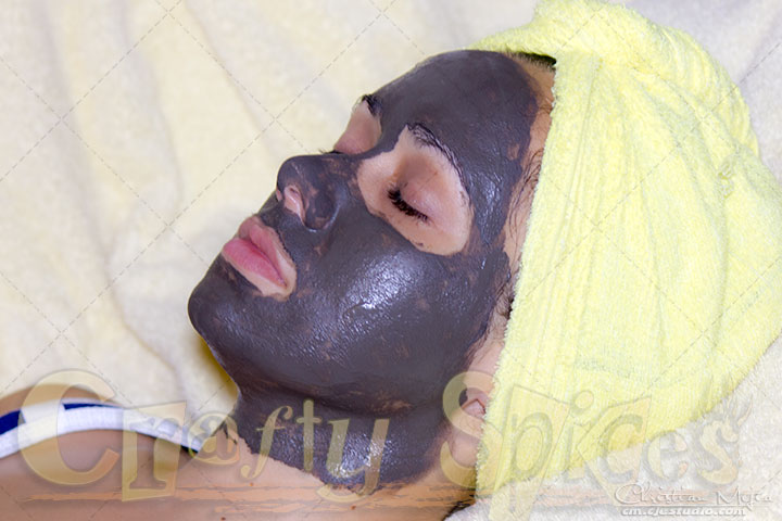 Me with the Pure & Essential Mineral Dead Sea Mud Mask on my Face Me with the Pure & Essential Mineral Dead Sea Mud Mask on my Face
