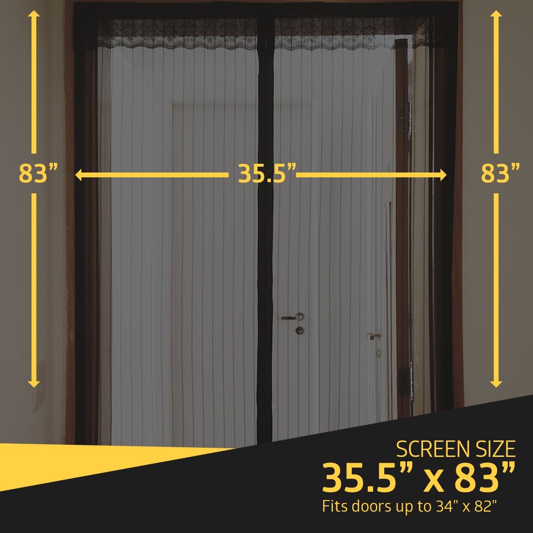 MAG Magnetic Screen Door - Screen Size