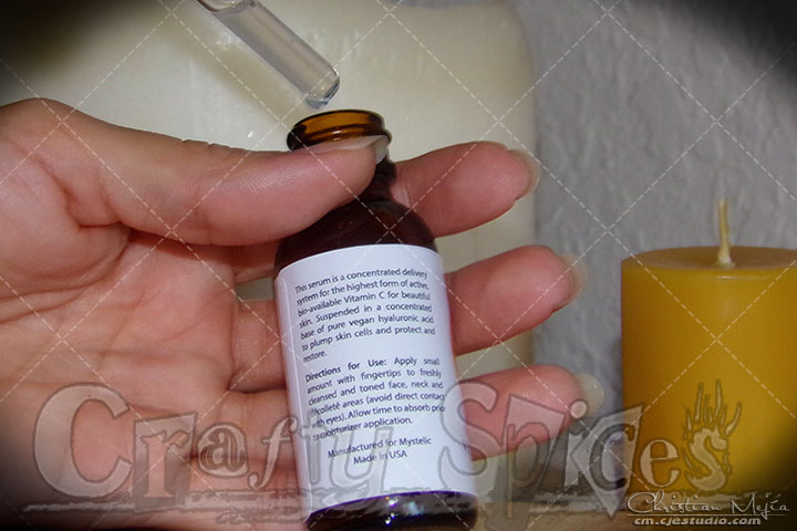 Mystelic Beauty Vitamin C Serum - Back Side Mystelic Beauty Vitamin C Serum - Back Side