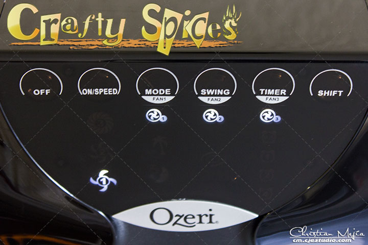 Ozeri 3x Tower Fan touch display Ozeri 3x Tower Fan touch display