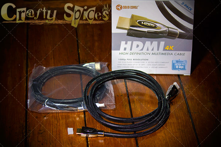 4K HDMI Cable Ultra Premium Series by Solid Cordz® - Out of the box