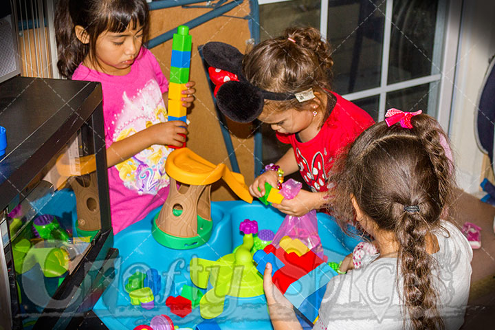 Kira & Friends playing with the Step2 Duck Pond Water Table