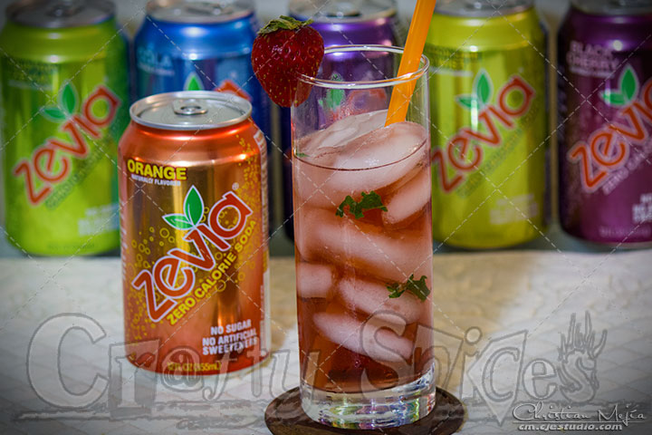 Zevia Zero Calorie Soda Mocktail