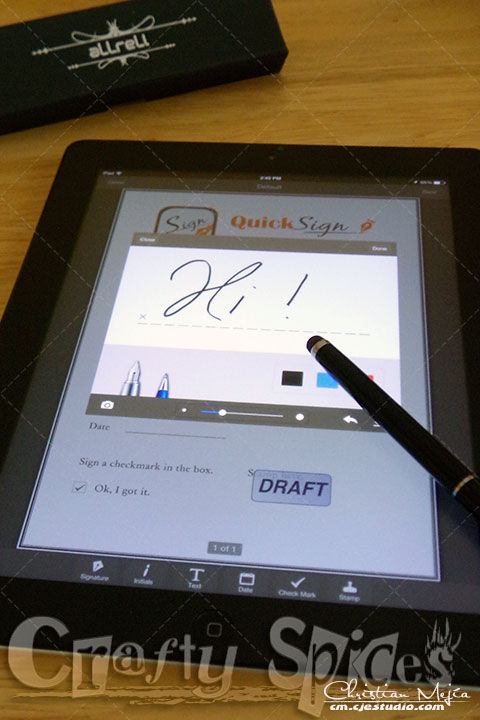aLLreLi 2 in 1 Stylus / Styli Pen on iPad