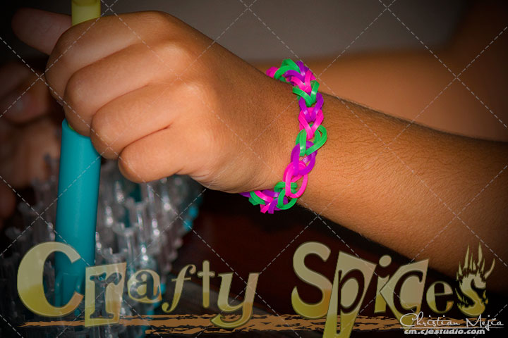 Rainbow Bandz Loom Kit #loomkit - Kira's creation.