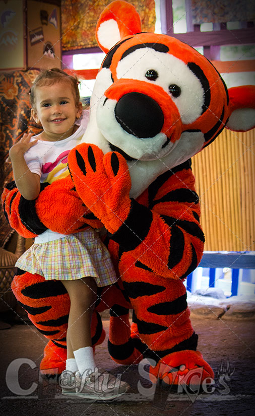 Kira with Tigger at Magic Kingdom Kira with Tigger at Magic Kingdom