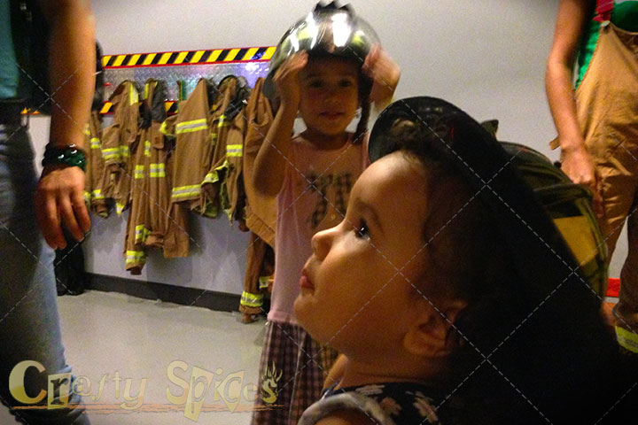 Kira and Kaylee as Firefighters Kira and Kaylee as Firefighters