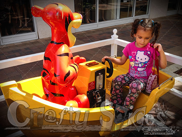 Kira having Fun with tigger in a boat Kira having Fun with tigger in a boat