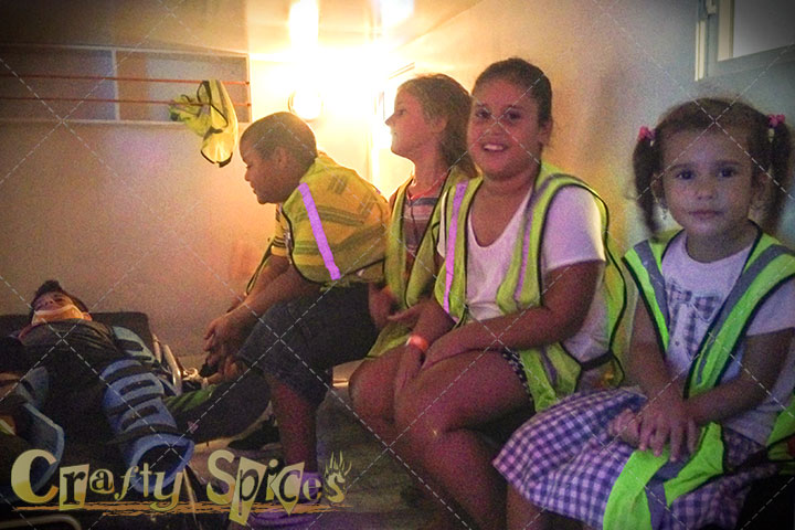 Children inside a small Ambulance. Children inside a small Ambulance.