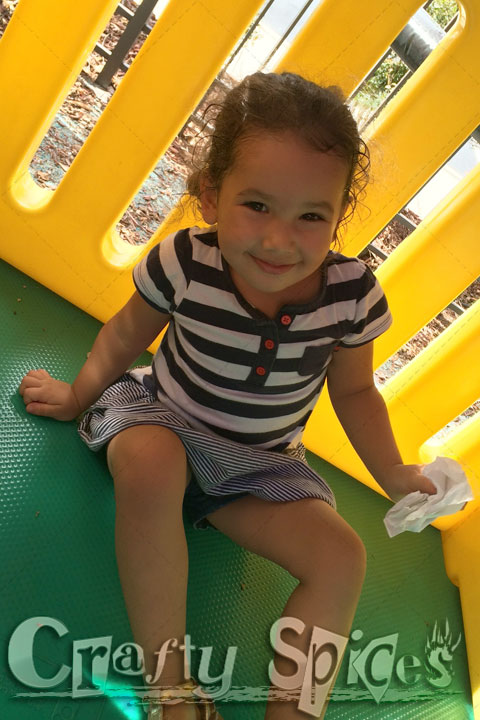 Our two little girls having fun at the Playground Our two little girls having fun at the Playground