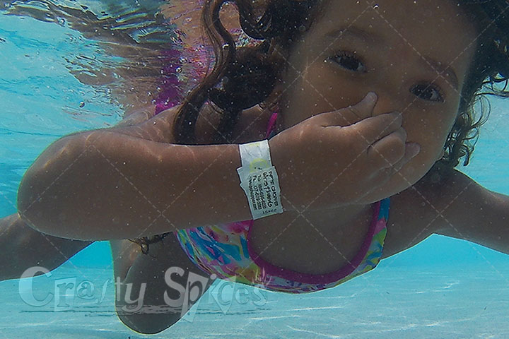 3Year Old underwater swimmer