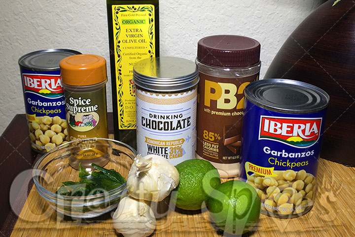 Peanut Butter Hummus - Ingredients