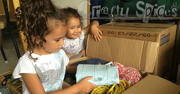 Our Girls helping us pack