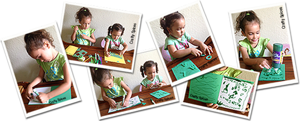 Girls making Cards - Green Week 2015 
