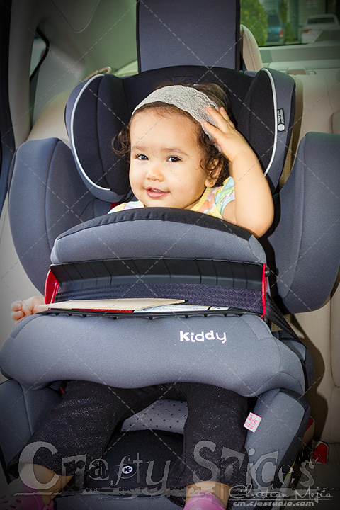 Our 15 Month old traveling on the Kiddy World Plus Car Seat