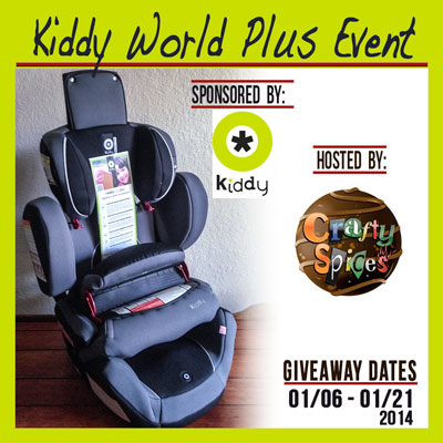 Kiddy World Plus Car Seat Crafty Giveaway 